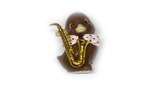 Duggy mit Saxophon